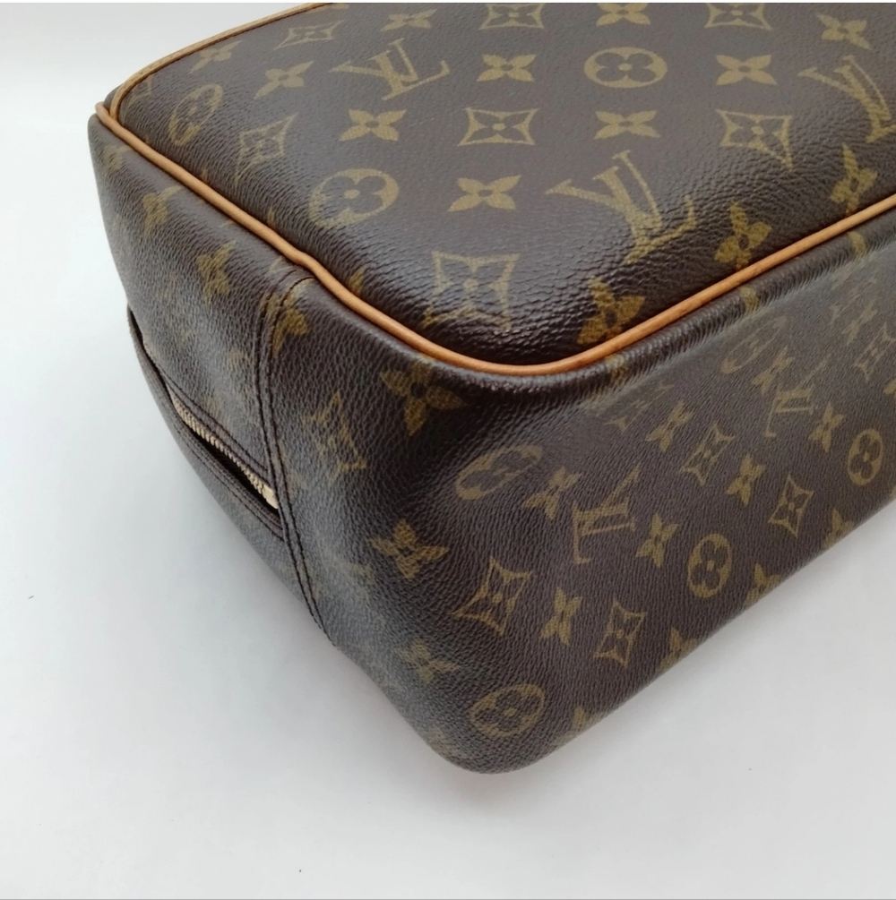 Louis Vuitton Deauville Brown Monogram Handbag- AUTHENTIC - Picture 9 of 10